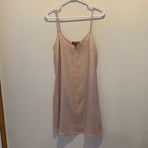MaxMara Studio Blush Colored Slip Dress or Nightie. Size Medium. Poly/Romania. 